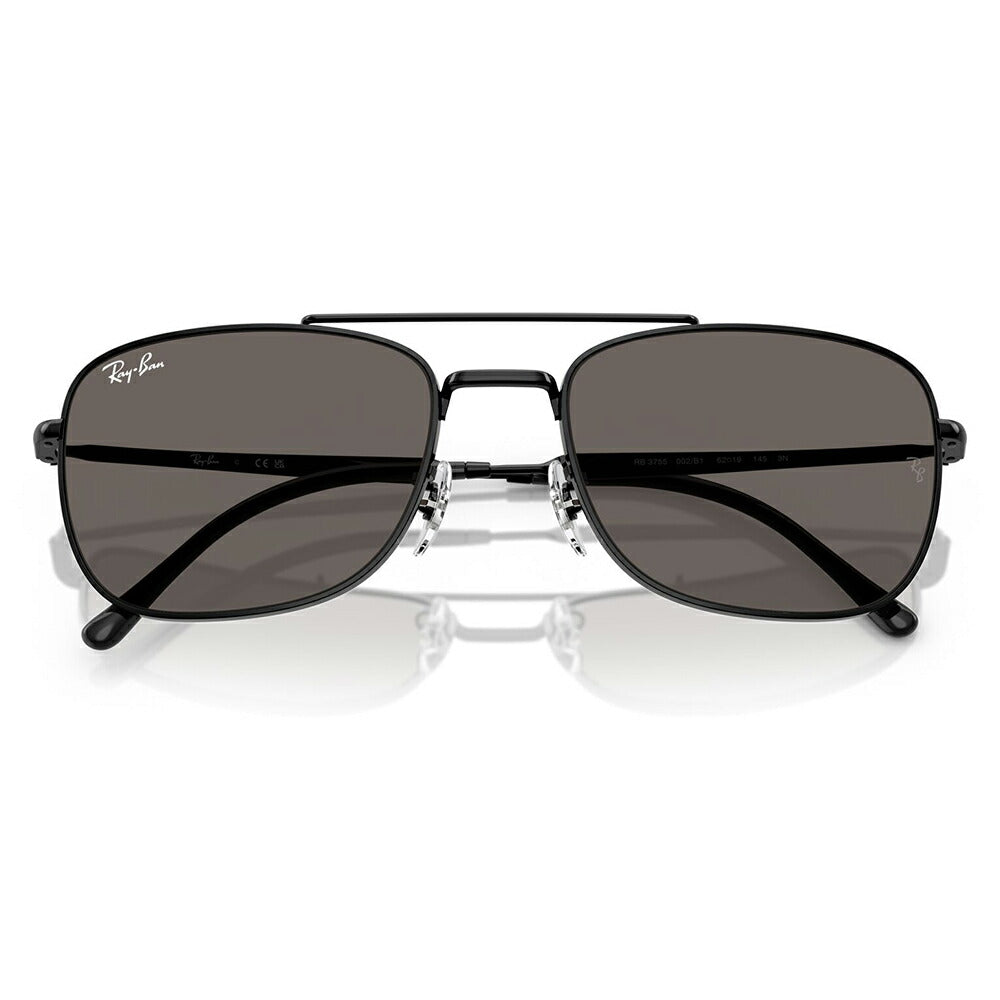 【正規品販売店】レイバン サングラス RB3755 002/B1 59 62 Ray-Ban レイバン純正レンズ対応 レクタングル メタル ユニセックス