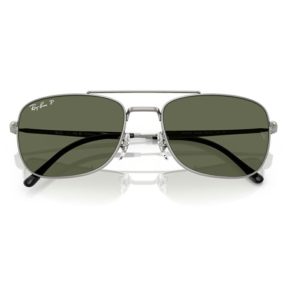 【正規品販売店】レイバン サングラス RB3755 004/58 59 62 Ray-Ban レイバン純正レンズ対応 レクタングル メタル ユニセックス 偏光