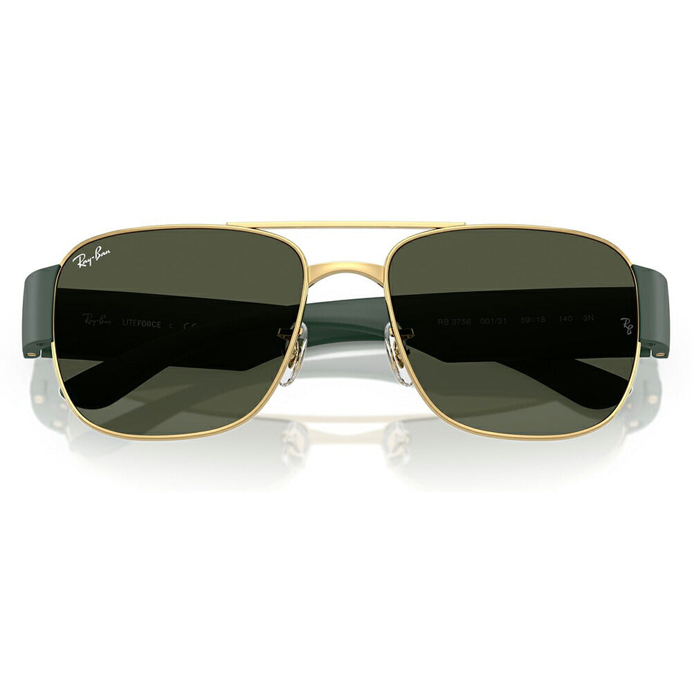 【正規品販売店】レイバン サングラス RB3756 001/31 56 59  Ray-Ban レイバン純正レンズ対応 スクエア メタル ユニセックス  伊達メガネ 眼鏡