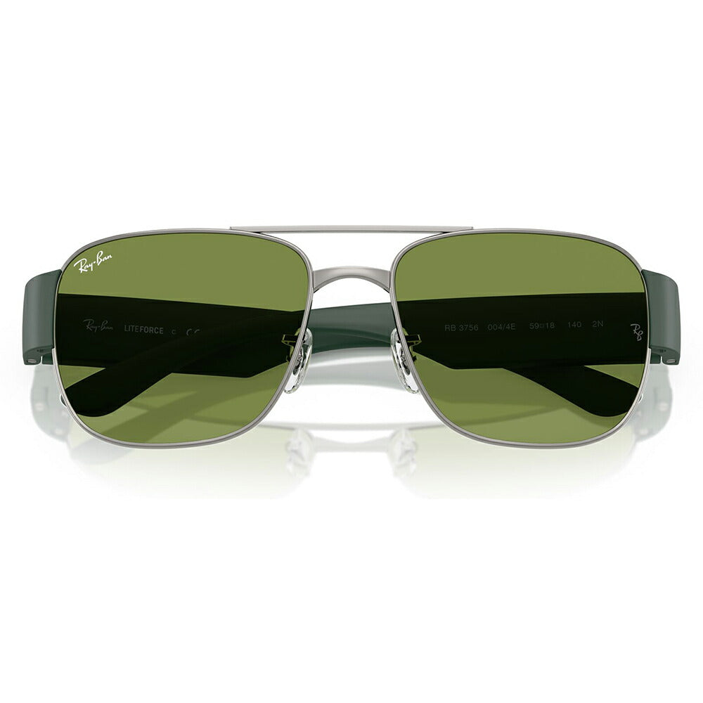 【正規品販売店】レイバン サングラス RB3756 004/4E 56 59  Ray-Ban レイバン純正レンズ対応 スクエア メタル ユニセックス  伊達メガネ 眼鏡