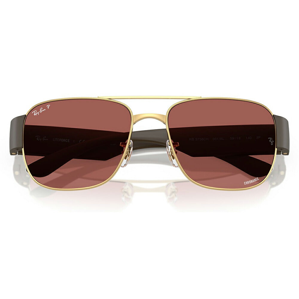 【正規品販売店】レイバン サングラス RB3756CH 001/AL 56 59  Ray-Ban レイバン純正レンズ対応 スクエア メタル ユニセックス 偏光  伊達メガネ 眼鏡