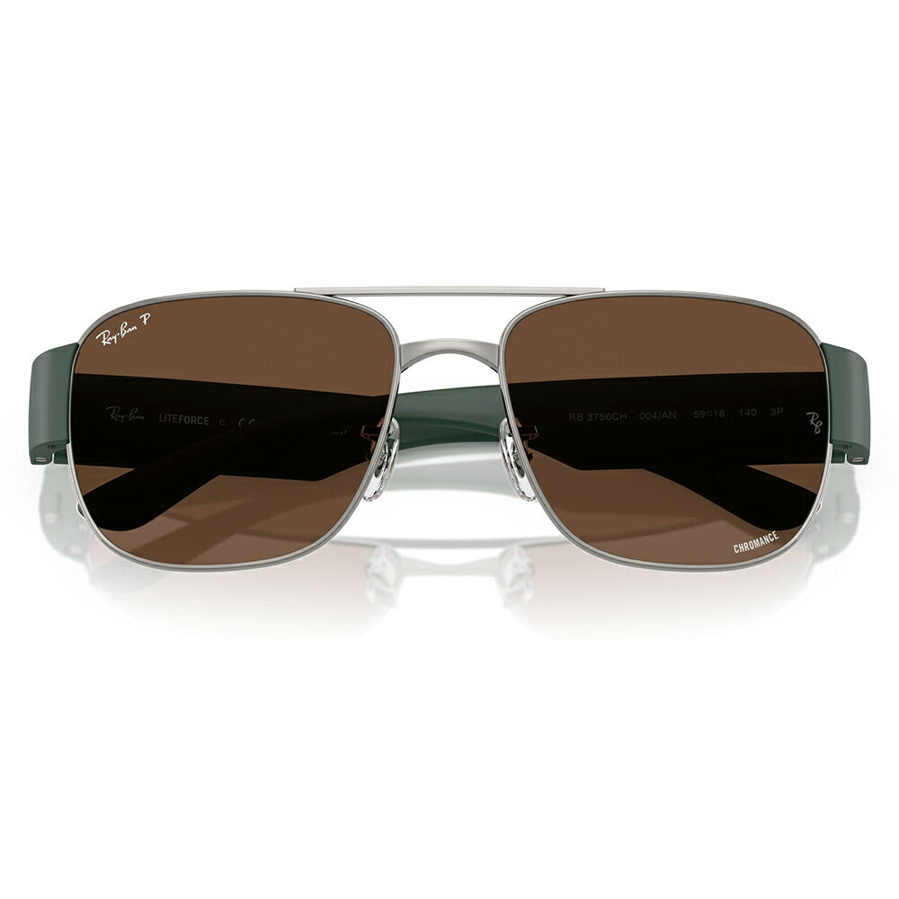 【正規品販売店】レイバン サングラス RB3756CH 004/AN 56 59  Ray-Ban レイバン純正レンズ対応 スクエア メタル ユニセックス 偏光  伊達メガネ 眼鏡