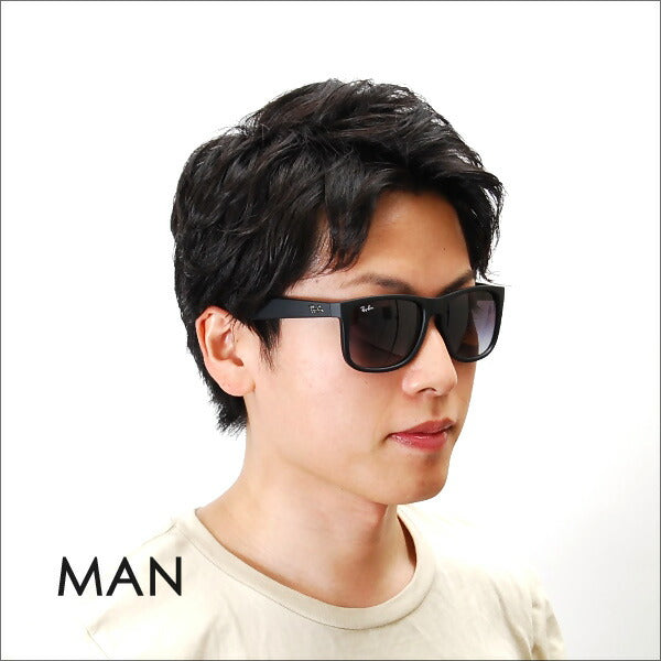 【オsusume価格】reiban ジャsutィン sangurasu RB4165F 622/8G 55 Ray-Ban 雷朋纯正renzu対応 JUSTIN furufittomoderu 