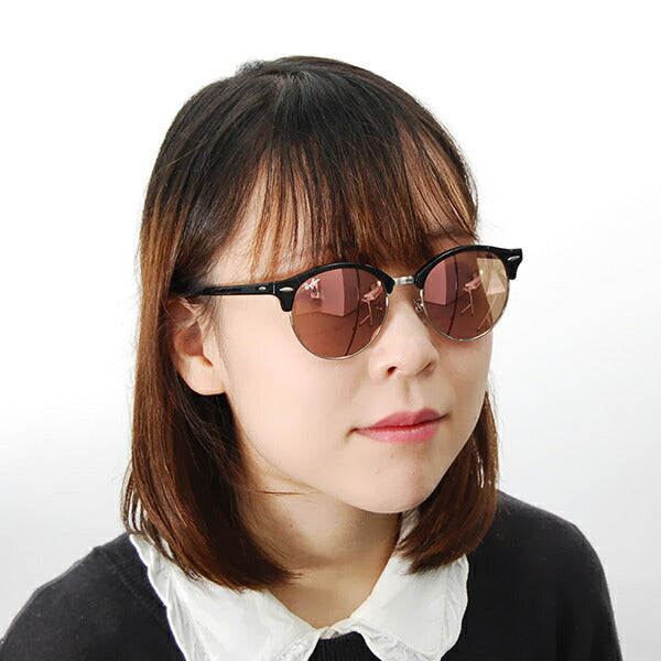 【オsusuメ価格】reiban kurapaburaウンド CLUBROUND サngurasu RB4246 1197Z2 51 Ray-Ban reyan 纯正 renzu対応 伊达メガネ 眼镜