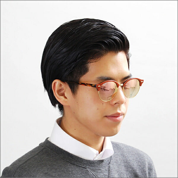 【オsusuメ価格】reiban kurapaburaウンド CLUBROUND サngurasu RB4246 12207O 51 Ray-Ban reyan 纯正 renzu対応 伊达メガネ 眼镜