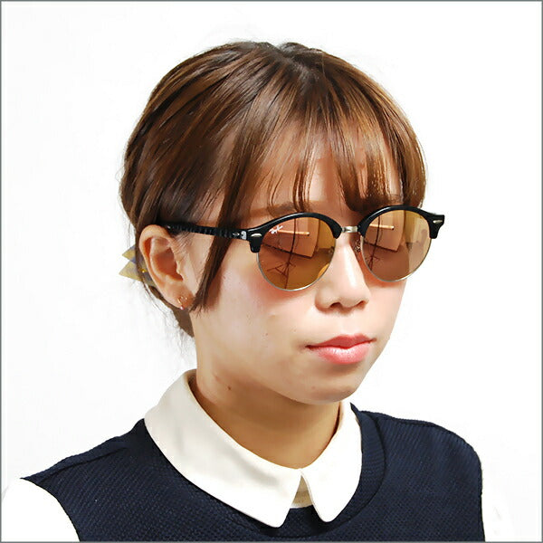 【オsusume価格】reiban kurapahundo sangurasu RB4246F 1197Z2 53 Ray-Ban 雷朋纯正 renzu対応 CLUBROUND furufitto ミラー 伊达メガネ眼镜