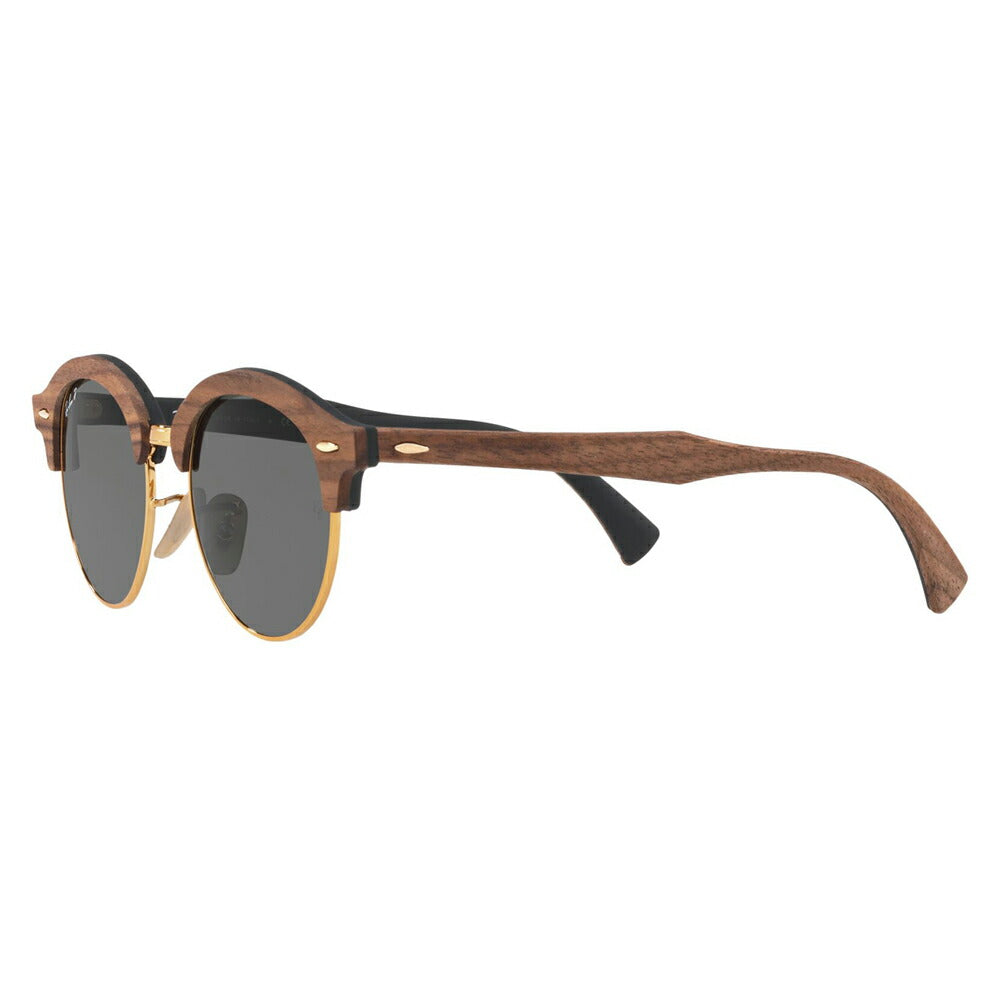 [Recommended Price] Ray-Ban RB4246M 118158 51 Polarized Lenses Club Round Wood CLUBROUND WOOD Women's Men's Round Brow Thermont Sunglasses Ray-Ban Fashion Glasses Eyeglasses 