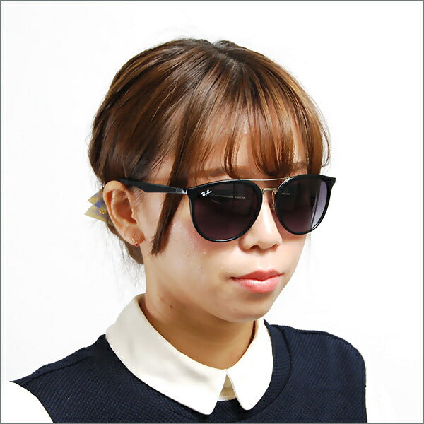 【オススメ価格】レイバン サングラス RB4285 601/8G 55 Ray-Ban ダブルブリッジ ラウンド