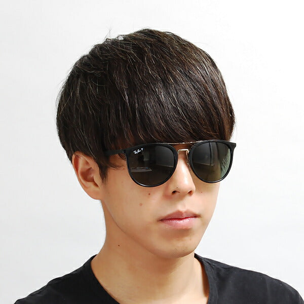 【オsusuメ価格】reiban サngurasu RB4285 601/9A 55 Ray-Ban reyban 纯正renzu対応 ダブルブritジ ラウンド 偏光 伊达メガネ 眼镜