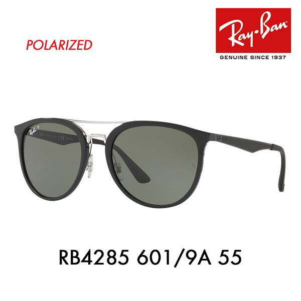 [Recommended Price] Ray-Ban Sunglasses RB4285 601/9A 55 Ray-Ban Compatible with Ray-Ban Genuine Lenses Double Bridge Round Polarized Fashion Glasses Eyeglasses 