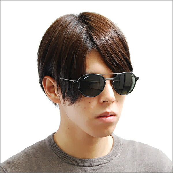 【オsusume価格】reiban sangurasu RB4287 601/9A 55 Ray-Ban reyan 纯正renzu対応 ダブルブurikji ラウndo 偏光