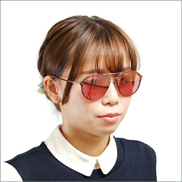 【オsusume価格】reiban sangurasu bureizu RB4292N 6327E4 62 Ray-Ban ダブルブuriジ furattorenzu ミラー BLAZE 伊达メガネ 眼镜