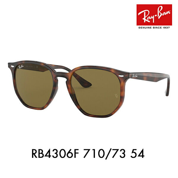 [Recommended Price] Ray-Ban Sunglasses RB4306F 710/73 54 Ray-Ban Compatible with Ray-Ban Genuine Lenses Hexagonal Hexagon Cell Full Fit 