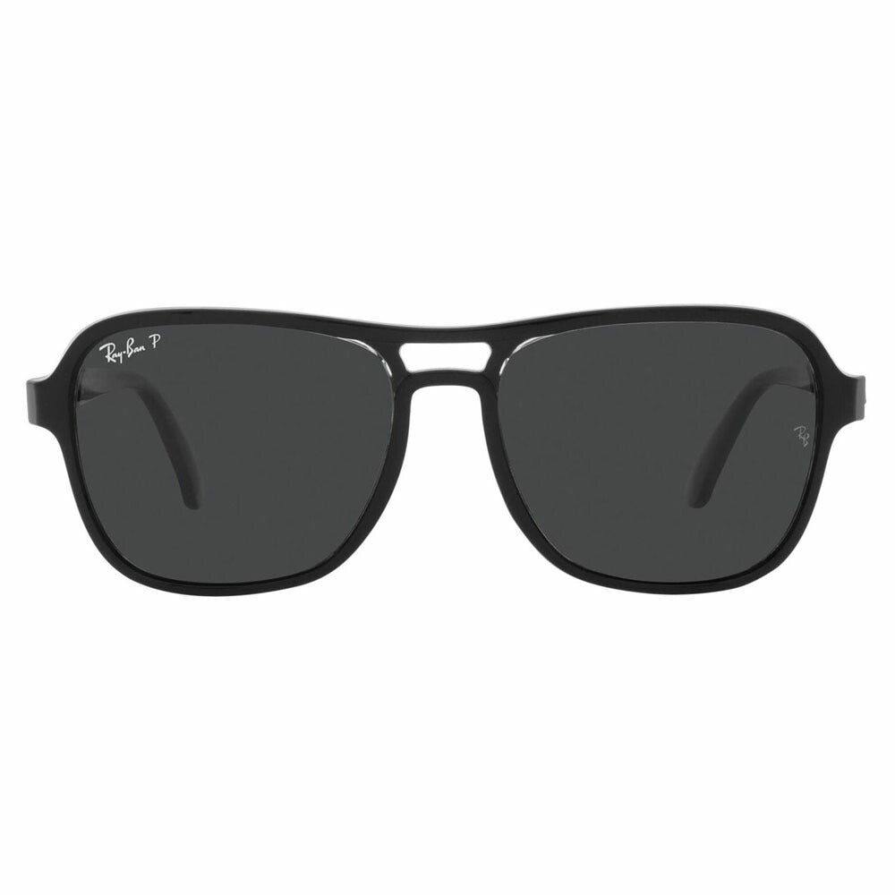 【オススメ価格】レイバン サングラス RB4356 654548 58 Ray-Ban STATE SIDE ステートサイド スクエア ティアドロップ ダブルブリッジ 偏光レンズ ポラロイズド 伊達メガネ 眼鏡