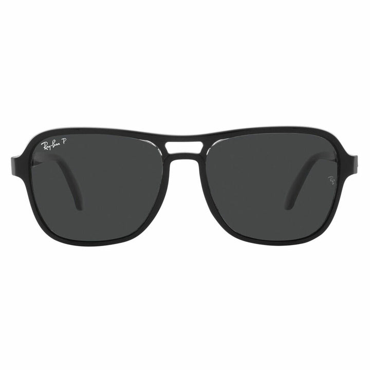 【オススメ価格】レイバン サングラス RB4356 654548 58 Ray-Ban STATE SIDE ステートサイド スクエア ティアドロップ ダブルブリッジ 偏光レンズ ポラロイズド 伊達メガネ 眼鏡