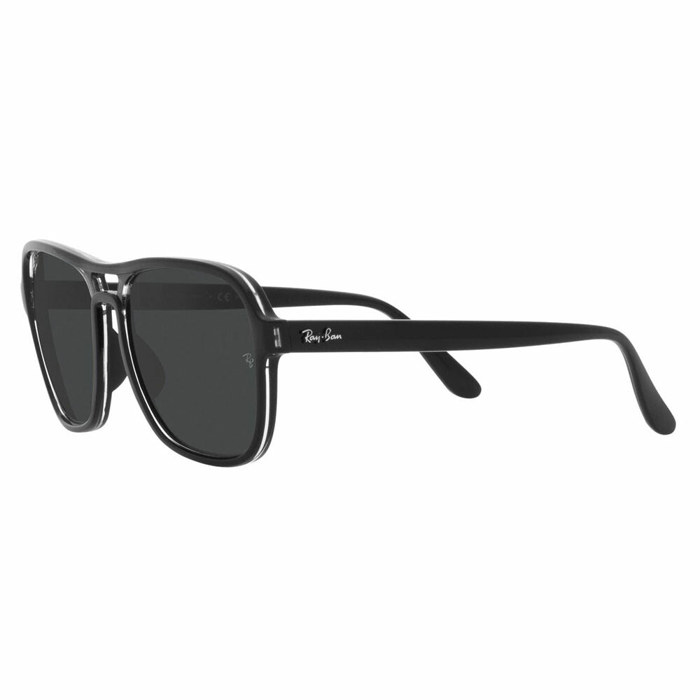 【オススメ価格】レイバン サングラス RB4356 654548 58 Ray-Ban STATE SIDE ステートサイド スクエア ティアドロップ ダブルブリッジ 偏光レンズ ポラロイズド 伊達メガネ 眼鏡