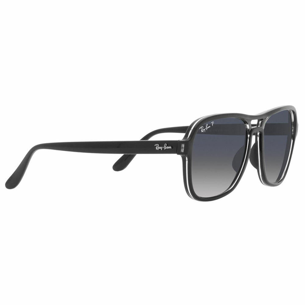 【オススメ価格】レイバン サングラス RB4356 654578 58 Ray-Ban STATE SIDE ステートサイド スクエア ティアドロップ ダブルブリッジ 偏光レンズ ポラロイズド 伊達メガネ 眼鏡