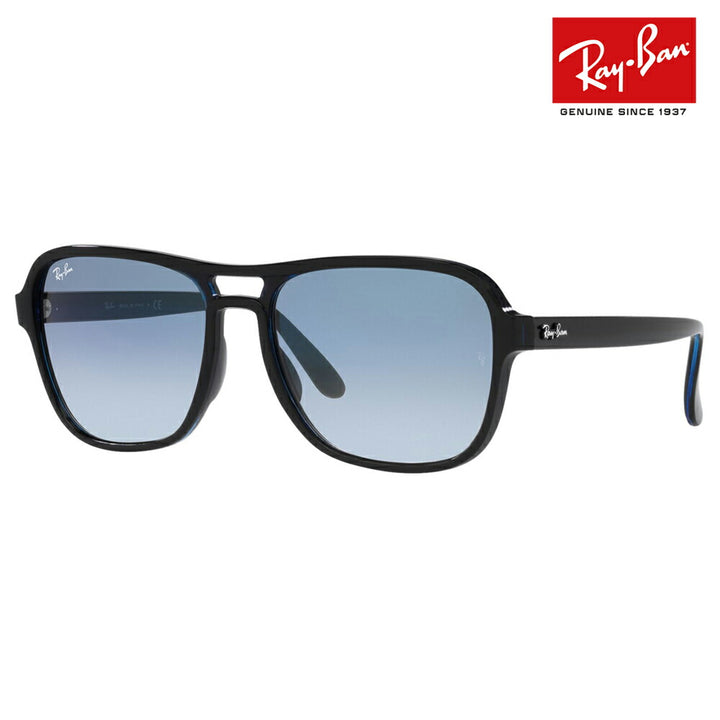 [Recommended Price] Ray-Ban Sunglasses RB4356 66033F 58 Ray-Ban STATE SIDE Square Teardrop Double Bridge Men's New Model Fashion Glasses Eyeglasses 