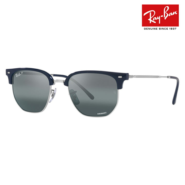 【正規品販売店】レイバン サングラス RB4416 6656G6 51 53 Ray-Ban レイバン純正レンズ対応 NEW CLUBMASTER ニュークラブマスター ラウンド クラシック ユニセックス 偏光レンズ ポラロイズド クロマンスレンズ 伊達メガネ 眼鏡