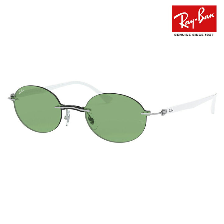 【オsusume価格】reiban sangurasu RB8060 003/2 54 Ray-Ban reyban 纯正 renzu対応 オーバル ラウンド ツーポイintto riburesu 縁なしチタニウム 伊达メガネ 眼镜