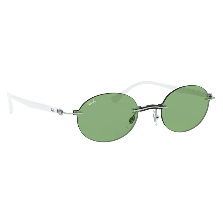 【オsusume価格】reiban sangurasu RB8060 003/2 54 Ray-Ban reyban 纯正 renzu対応 オーバル ラウンド ツーポイintto riburesu 縁なしチタニウム 伊达メガネ 眼镜