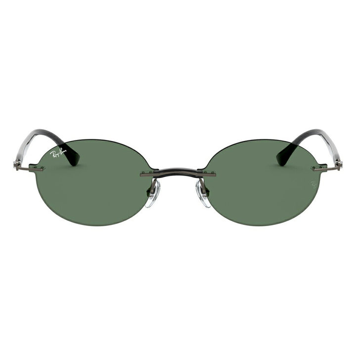 【オsusuメ価格】reiban sangurasu RB8060 154/71 54 Ray-Ban reyban 纯正renzu対応 オーバル ラウンド ツーポイント riburesu 縁なしチタニウム 伊达メガネ 眼镜