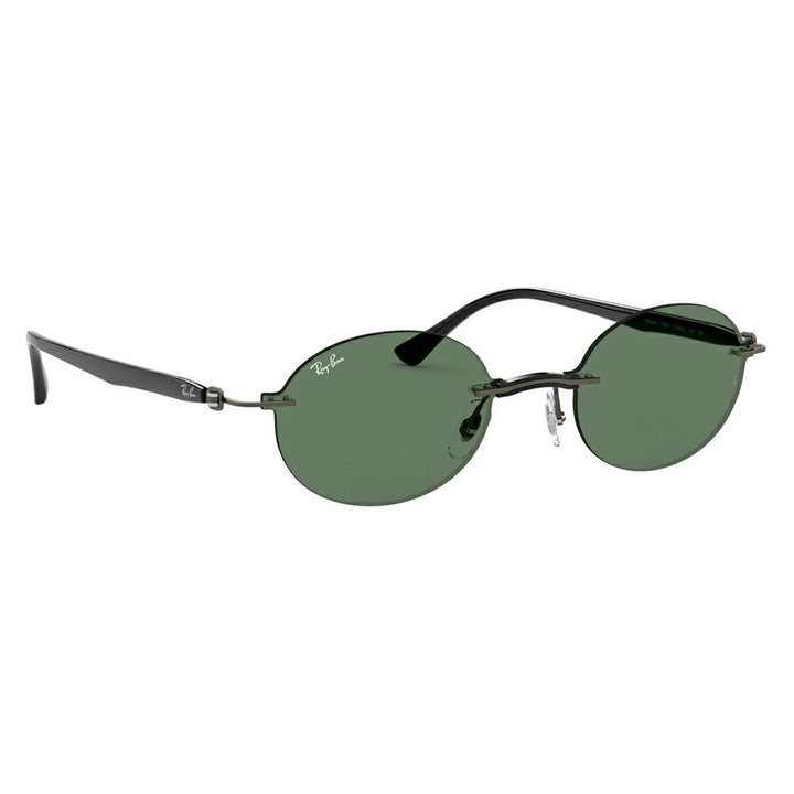 [Recommended Price] Ray-Ban Sunglasses RB8060 154/71 54 Ray-Ban Compatible with Ray-Ban Genuine Lenses Oval Round Two-Point Rimless Titanium Fashion Glasses Eyeglasses 