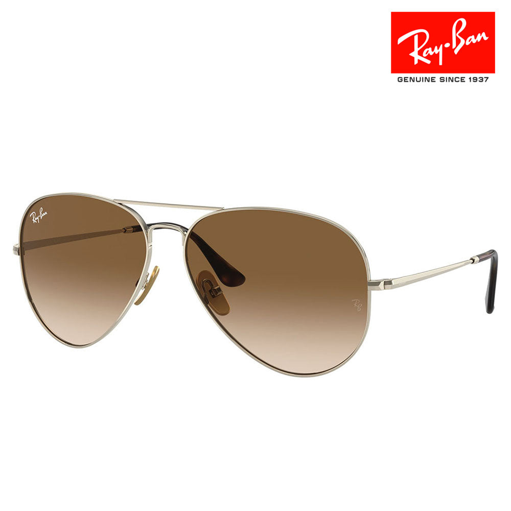 【正规品贩売店】reiban sangurasu RB8089 926551 58 62 Ray-Ban AVIATOR TITANIUM abiエーター チタン ティadoroppu 