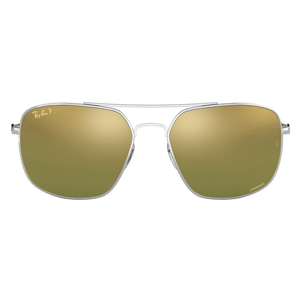 【オススメ価格】レイバン サングラス RB8322CH 003/60 62 Ray-Ban ダブルブリッジ メタル スクエア クロマンス CHROMANCE 偏光 ミラーレンズ 伊達メガネ 眼鏡