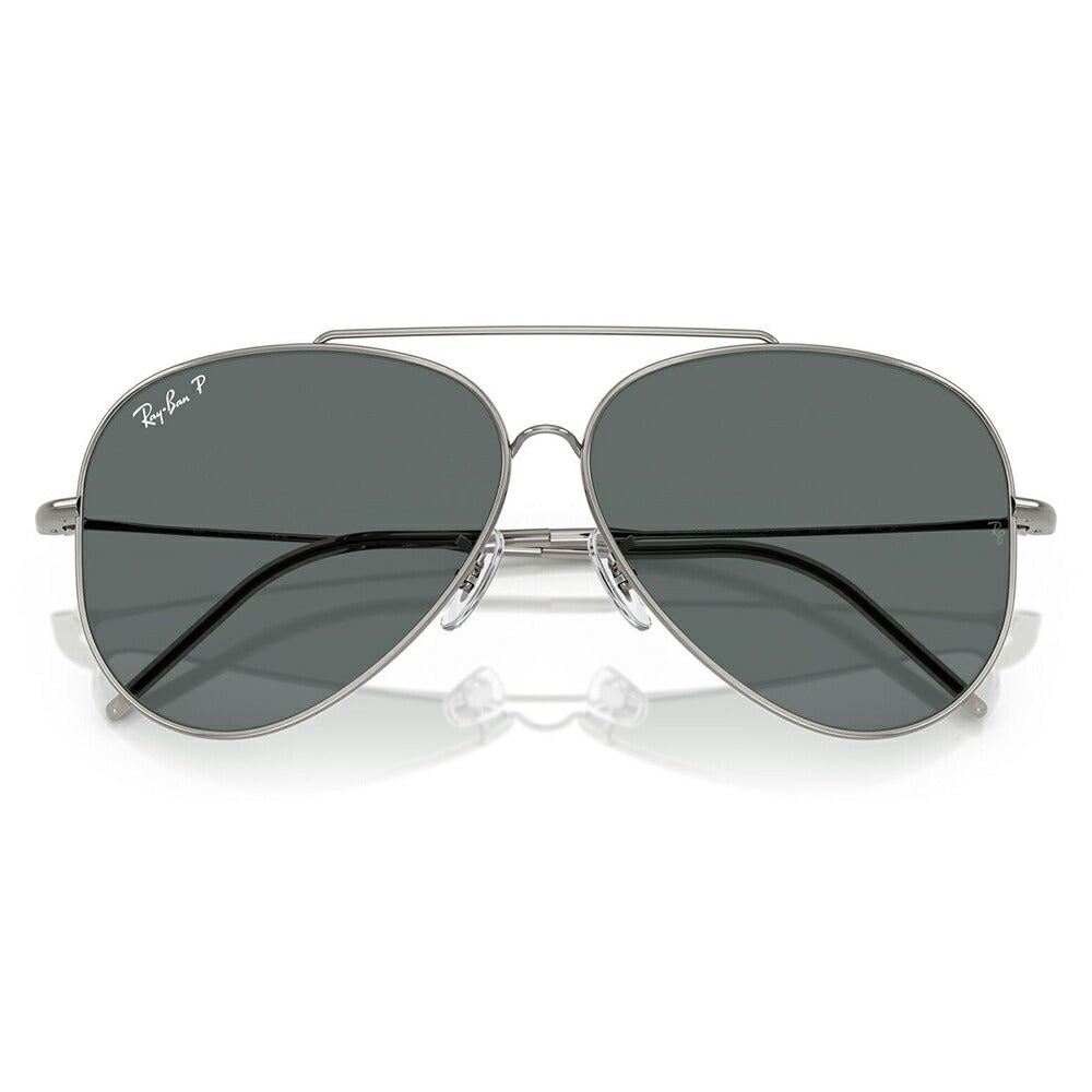 【正規品販売店】レイバン サングラス RBR0101S 004/81 59 62 Ray-Ban AVIATOR REVERSE アビエーター リバース パイロット ティアドロップ 偏光 メタル フルリム 伊達メガネ 眼鏡