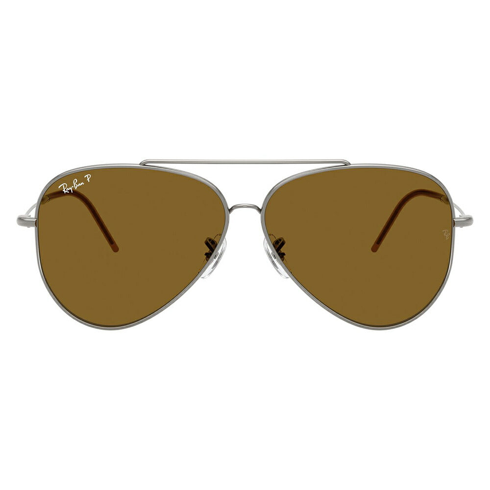 【正規品販売店】レイバン サングラス RBR0101S 004/83 59 62 Ray-Ban AVIATOR REVERSE アビエーター リバース パイロット ティアドロップ 偏光 メタル フルリム 伊達メガネ 眼鏡