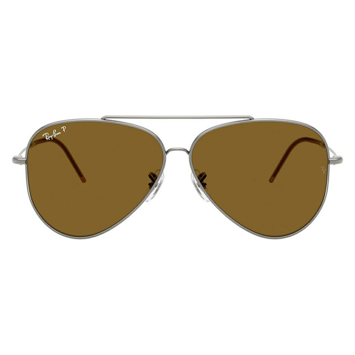 【正規品販売店】レイバン サングラス RBR0101S 004/83 59 62 Ray-Ban AVIATOR REVERSE アビエーター リバース パイロット ティアドロップ 偏光 メタル フルリム 伊達メガネ 眼鏡