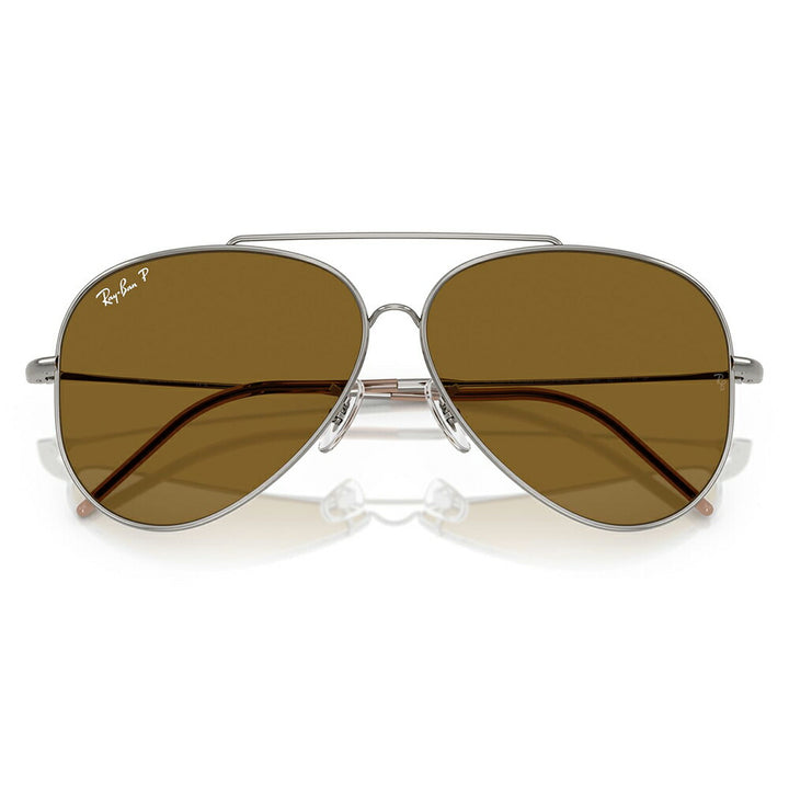 【正規品販売店】レイバン サングラス RBR0101S 004/83 59 62 Ray-Ban AVIATOR REVERSE アビエーター リバース パイロット ティアドロップ 偏光 メタル フルリム 伊達メガネ 眼鏡