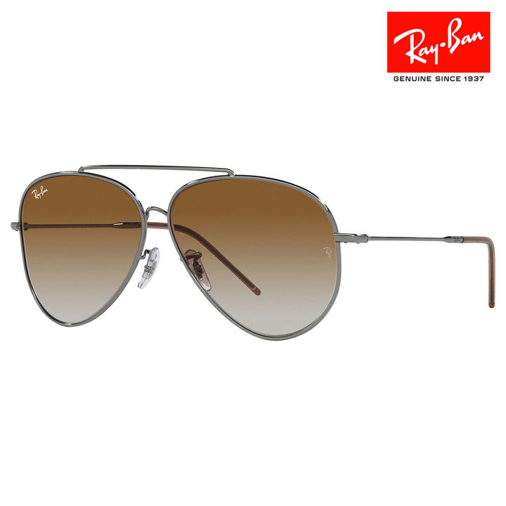 [Authorized Retailer] Ray-Ban Sunglasses RBR0101S 004/CB 59 62 Ray-Ban AVIATOR REVERSE Aviator Reverse Pilot Teardrop Metal Full Rim Fashion Glasses Eyeglasses 