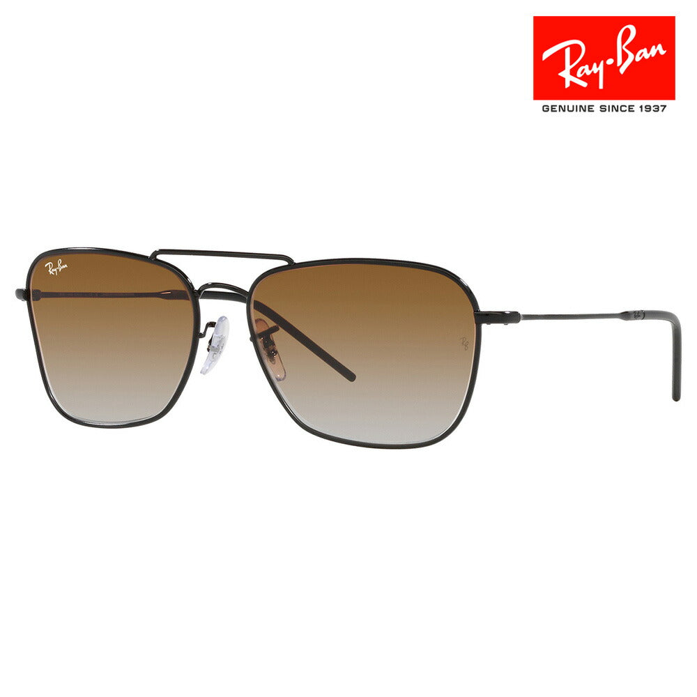 【正规品贩売店】reiban sangurasu RBR0102S 002/CB 58 Ray-Ban CARAVAN REVERSE キャラバン ribasu sukuea metaru fururimu 伊达メガネ 眼镜