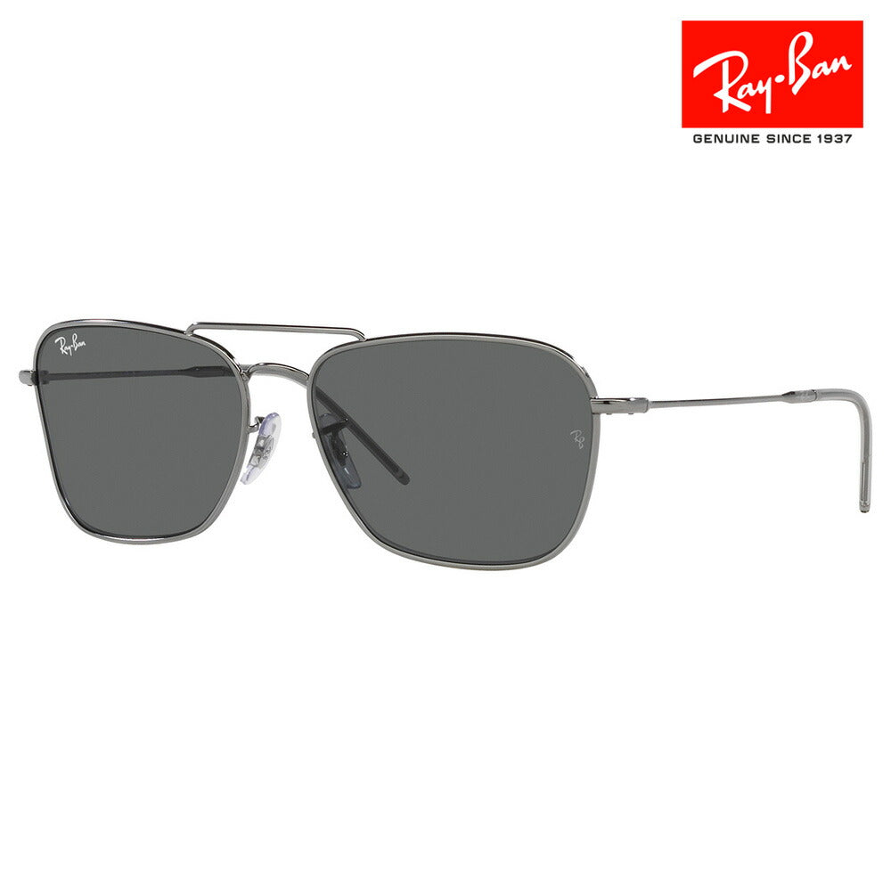 【正规品贩売店】reiban sangurasu RBR0102S 004/GR 58 Ray-Ban CARAVAN REVERSE キャラバン ribasu sukuea metaru fururimu 伊达メガネ 眼镜