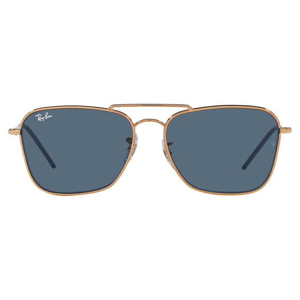 [Authorized Retailer] Ray-Ban Sunglasses RBR0102S 92023A 58 Ray-Ban CARAVAN REVERSE Caravan Reverse Square Metal Full Rim Fashion Glasses Eyeglasses 