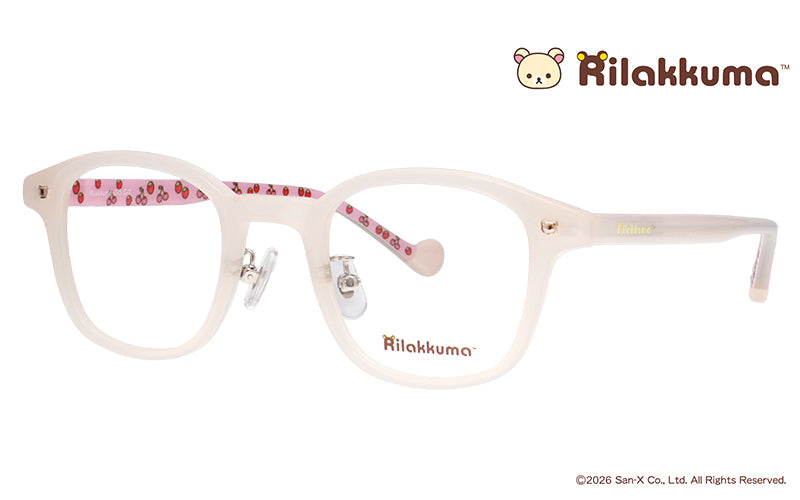Rilakkuma005-1 コリラックマモデル ホワイトベージュ スクエア セル リラックマ眼鏡