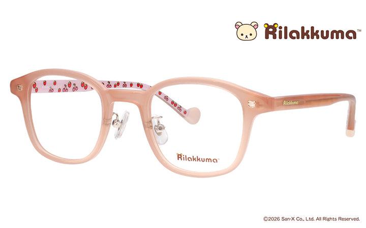 Rilakkuma005-2 コリラックマモデル ミルキーピンク スクエア セル リラックマ眼鏡