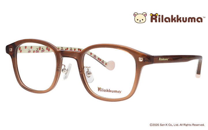 Rilakkuma005-3 コリラックマモデル クリアブラウン スクエア セル リラックマ眼鏡