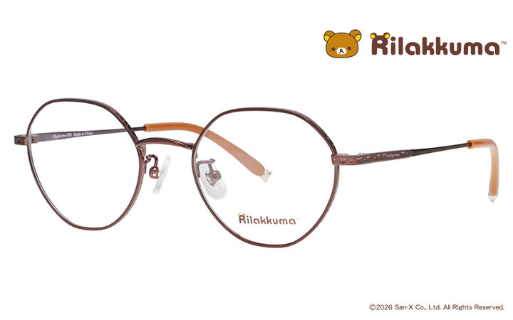 Rilakkuma006-4 リラックマモデル ダークブラウン クラウンパント メタル リラックマ眼鏡