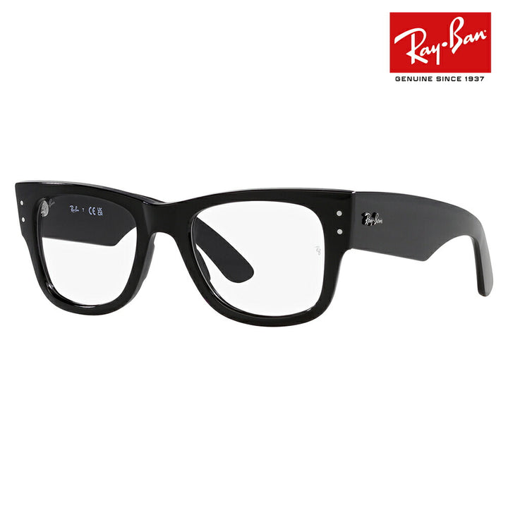 [Authorized Retailer] Non-prescription 1.55 lens replacement +0 yen Ray-Ban glasses frame RX0840V 2000 51 Ray-Ban Ray-Ban genuine lens compatible Mega Wayfarer Optics Wellington fashion glasses eyeglasses 