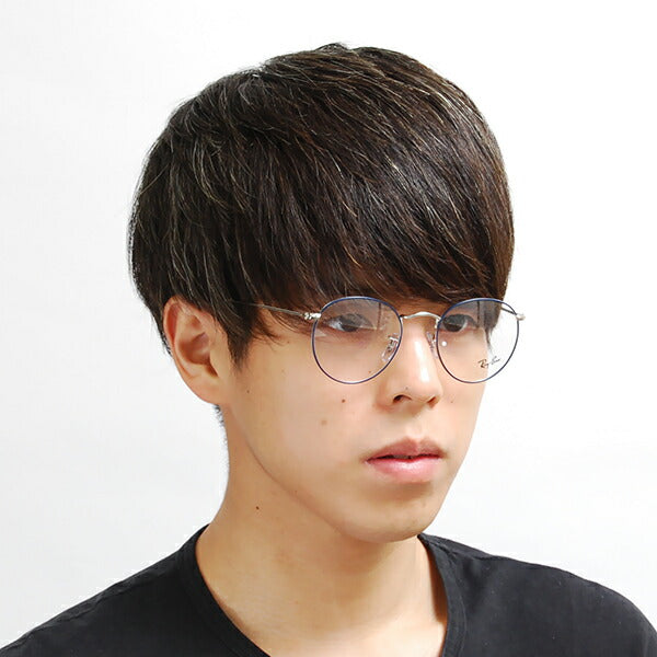 [Authorized Retailer] Non-prescription 1.55 lens replacement +0 yen Ray-Ban glasses frame RX3447V 2970 50 Ray-Ban Ray-Ban genuine lens compatible Round Classic Icon Metal ROUND Icons 