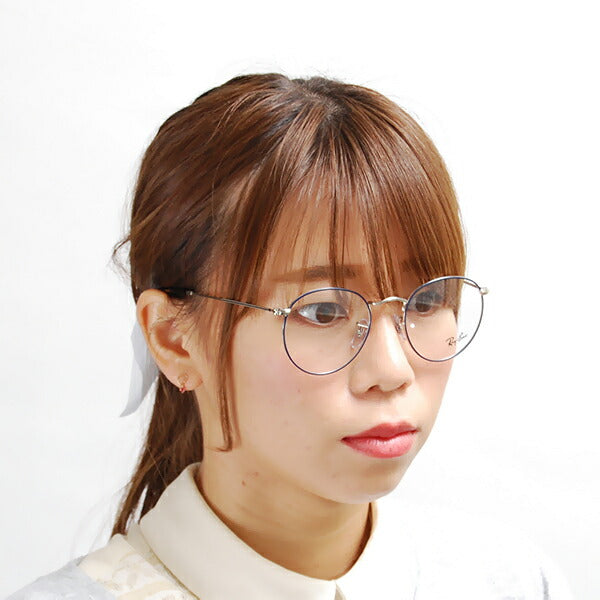 [Authorized Retailer] Non-prescription 1.55 lens replacement +0 yen Ray-Ban glasses frame RX3447V 2970 50 Ray-Ban Ray-Ban genuine lens compatible Round Classic Icon Metal ROUND Icons 