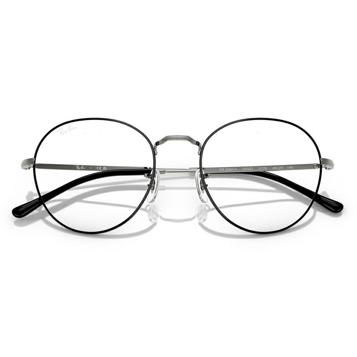 【正規品販売店】度なし1.55レンズ交換+0円 レイバン メガネ フレーム RX3582V 3179 49 51 Ray-Ban レイバン純正レンズ対応 DAVID デビッド ラウンド メタル クラシック ユニセックス