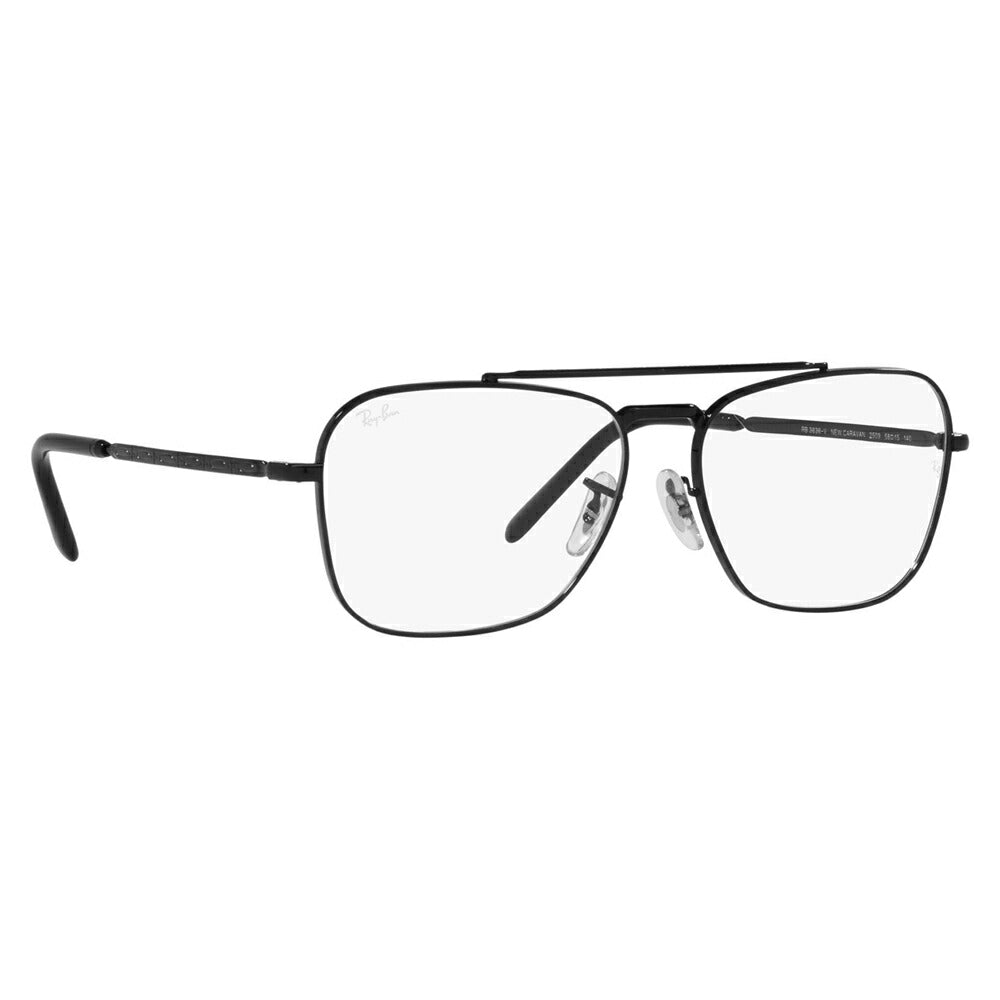 【正規品販売店】度なし1.55レンズ交換+0円 レイバン メガネ フレーム RX3636V 2509 55 58 Ray-Ban レイバン純正レンズ対応 NEW CARAVAN ニュー キャラバン ティアドロップ ダブルブリッジ 伊達眼鏡 メガネ メンズ レディース