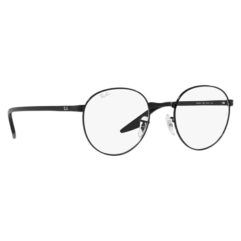 [Authorized Retailer] Non-prescription 1.55 lens replacement +0 yen Ray-Ban glasses frame RX3691V 2509 50 Ray-Ban Ray-Ban genuine lens compatible Round metal classic fashion glasses glasses 