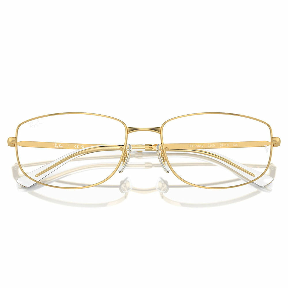 【正規品販売店】度なし1.55レンズ交換+0円 レイバン メガネ フレーム RX3732V 2500 54 56 Ray-Ban レイバン純正レンズ対応 レクタングル メタル ユニセックス