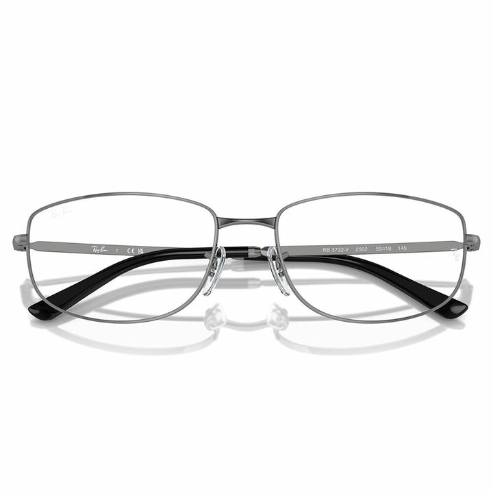 【正規品販売店】度なし1.55レンズ交換+0円 レイバン メガネ フレーム RX3732V 2502 54 56 Ray-Ban レイバン純正レンズ対応 レクタングル メタル ユニセックス