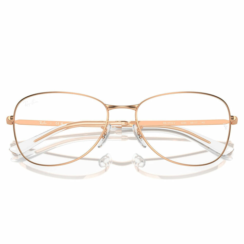 【正規品販売店】度なし1.55レンズ交換+0円 レイバン メガネ フレーム RX3733V 3094 54 56 Ray-Ban レイバン純正レンズ対応 メタル フルリム パイロット オーバル